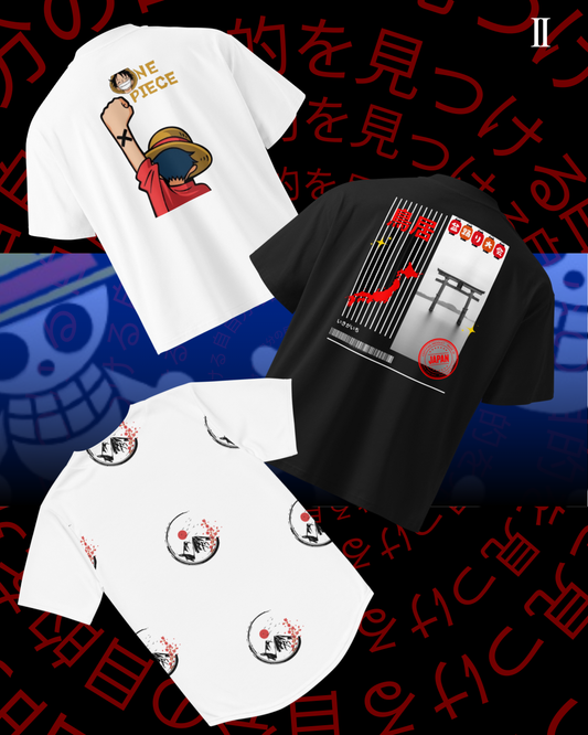"Dream Fit Trio: 2 Premium Tees + 1 Mount Fuji Jersey 🌟"